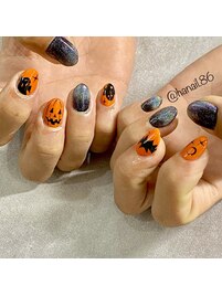 haruka nail×ハロウィンネイル