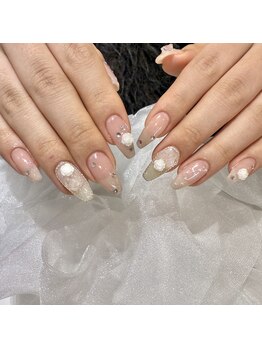 ジーナ 天神(Zina)/薔薇ネイル♪ヴィンテージ