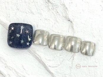 ネイルメゾン 池袋店(NAIL MAISON)/ネイビースター¥5980