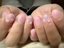 ピンク フラワー ホログラム