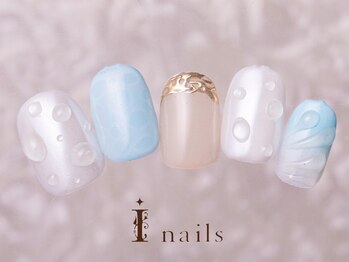 アイネイルズ 町田店(I nails)/水滴ミラーネイル11500円