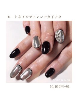 ネイルサロン アニーアンドジーノ シド(NAIL SALON Annie&Gino shido)/モードネイルでトレンド女子♪