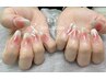 【ハンド】大人気ワンホンネイルマグネットフレンチ　￥6980