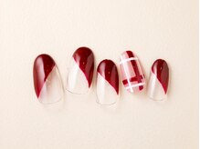 ティアリーネイル コレットマーレ店(Tiary Nail)/ボルドーチェック