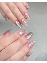 クリーム(Nail Atelier CREAM)/お任せdesign☆長さだし10本