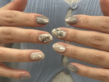 ぽぽネイル/持ち込みデザイン