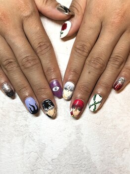 ミグ(mig)/痛ネイル、キャラクター￥13000~