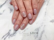 ネイルアトリエルカ(nail atelier LUCA)/W-632 上品ラメアクセサリネイル