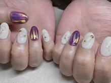 ラドール(La Dhole)/埋め込みオーロラフィルムネイル