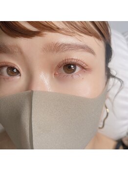 ジョワ アイラッシュサロン(joie)/オレンジカラーフラットラッシュ