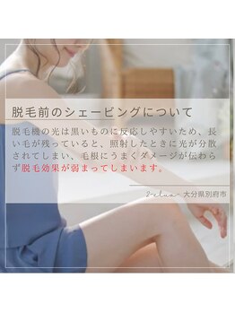 エルア(2 elua)/◆脱毛のシェービングについて◆