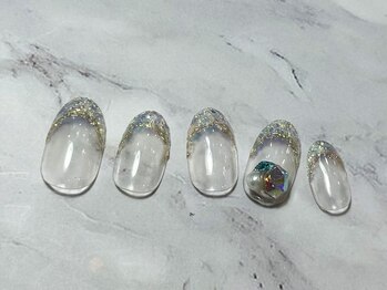 ネイルブレイク リリア(Nail Break lilia)/【初回オフ無料】ラメフレンチ