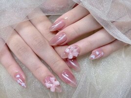 マグネットフレンチ/秋ネイル