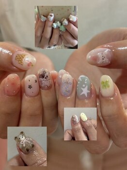 ショートネイルデザインが豊富