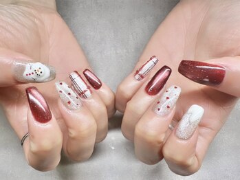 エマリー(emaly)の写真/『推し活ネイル&トレンドの冬ネイルならemaly♪』【SNSで大人気☆enoiのマグネットネイル取扱いサロン◎】