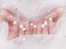 プティネイル 池袋(Puty Nail)/リボン×フレンチガーリーネイル