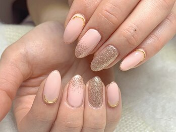 ア ネイル(A nail)/ベビーピンク☆ラメ