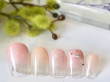 ブレス 天童店(BLESS)/流れるラインストーンアート