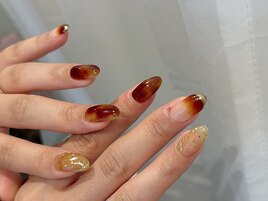大人べっ甲ネイル