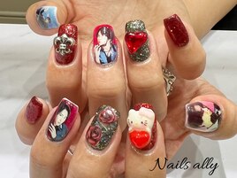 推しネイル×痛ネイル×プリント