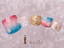 手描きフラワーネイル10480円