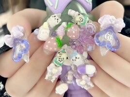 【チップ長さだしネイル】