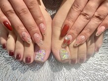 プロテア(protea)/ハンドフットネイルデザイン