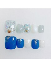 ネイル アンド アイラッシュ ヨンマルニ(Nail&eyelash 402)/☆フットシンプルデザイン☆