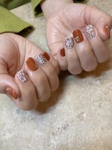 エスネイル(Snail)/オレンジツイード