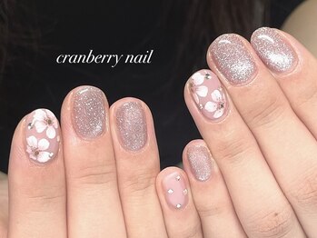 クランベリーネイル 代官山 恵比寿(cranberry nail)/6月定額デザイン
