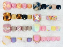 ネイルエイム(Nail eim)/フットネイル★べっ甲★秋冬