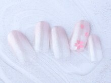 ダッシングディバ ラスカ平塚店(DASHING DIVA)/桜アート付ワンカラー6600円