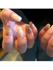 チェック/ニュアンスリボン/定額