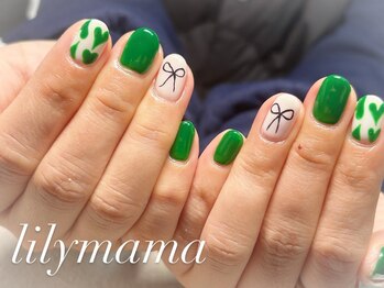 バレンタインネイル