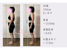 香林(KARIN)の雰囲気（ビフォーアフター　3ヶ月で-13.65kg）