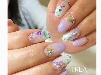 トリート(TREAT)/あじさいネイル オトナネイル