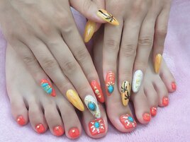 フットネイル スカルプ やり放題