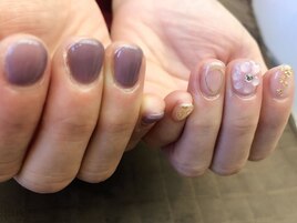 アシメ☆ぷっくりフラワー