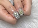 ポッピングフラワーネイル