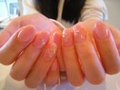 人気の水彩たらし込み白フラワー