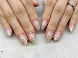 【ほり】キラキラネイル