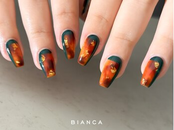 べっ甲ネイル　¥9500