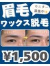 【眉毛ワックス脱毛】垢抜け◎眉毛を整えたい方!モニター募集中! ¥1,500