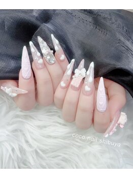 CoCo Nail【ココネイル】渋谷《長さ出し専門店/つけ放題/持ち込み》/