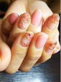 ピンクべっ甲のお花