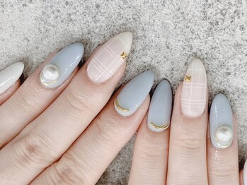 プライズアイリス アイラッシュ 池袋東口店(prize Iris eyelash)/くすみカラーネイル【池袋】