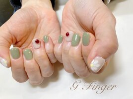 春先取り♪のてんとう虫ネイル☆