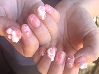 ジム(JIMS)の写真/【パーツ*キラキラ好きに！韓国定額デザイン¥8500】可愛いが詰まったトレンドの韓国ネイルがお得に叶う♪