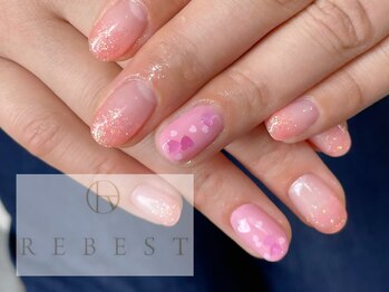 リーベスト 四条畷店(REBEST)/大阪/四條畷/ハートネイル