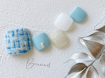 ボネール(nail ＆ eyelash Bounail)/ツイード パステル フット